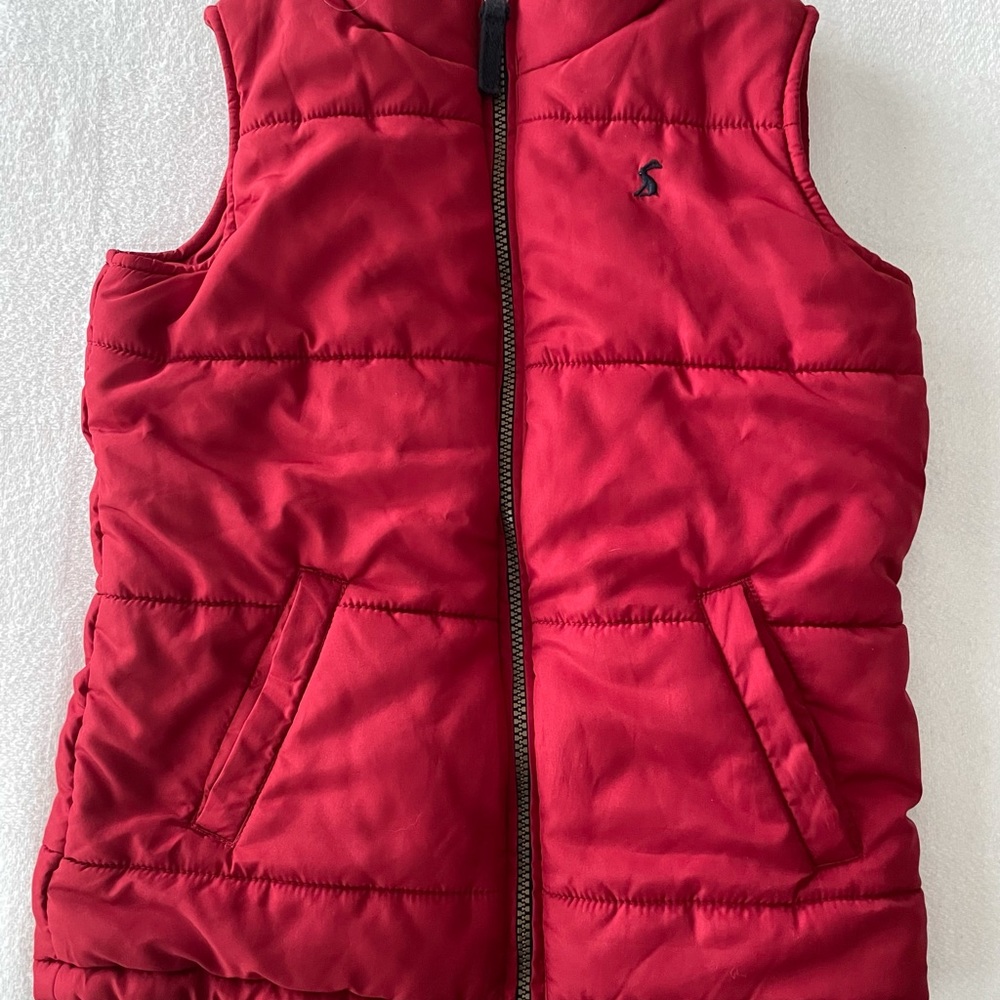 Joules Red Vest size 8